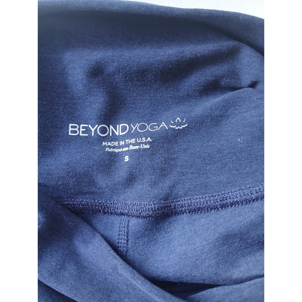 Beyond yoga spacedye high waisted laid back wide leg small navy pants  gym yoga - Picture 4 of 9